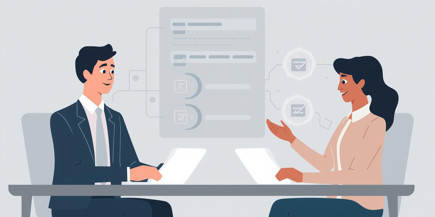 mployee and manager discussing career development plan after appraisal
